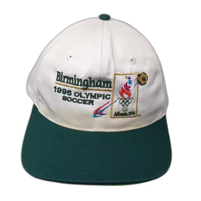 The Game Birmingham 1996 Olympic Soccer Atlanta Hat White Green Snapback OSFA