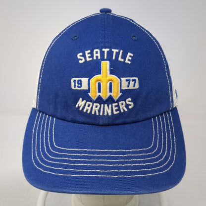 '47 Seattle Mariners MLB Blue Baseball Cap M Mesh Stretch Fit Trident Logo