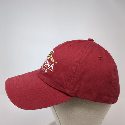 Arizona Established 1912 Slideback Hat Red OS Adjustable Embroidered Cotton