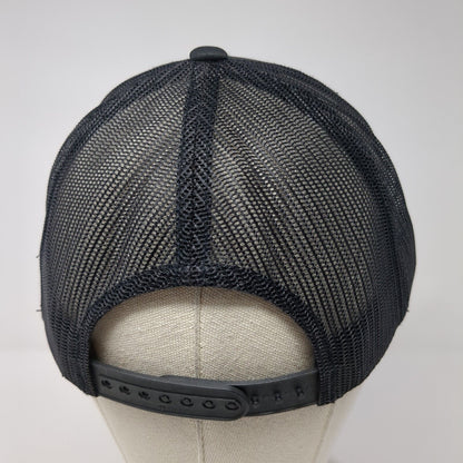 Tresidio Homes Snapback Mesh Back Trucker Hat Black One Size Adjustable
