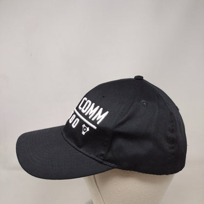 Lost Comm 7600 Slideback Hat Black OSFA Embroidered Logo Polyester Blend