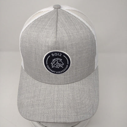 B012 Servant Leadership Snapback Mesh Back Trucker Hat Gray OSFA