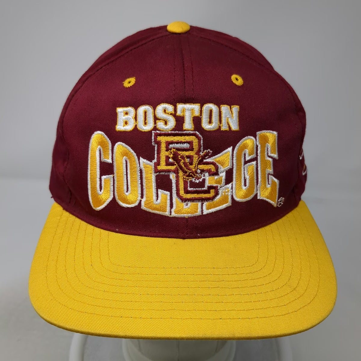 Boston College Eagles NCAA GCC Snapback Red Yellow Hat Vintage 1984 80's
