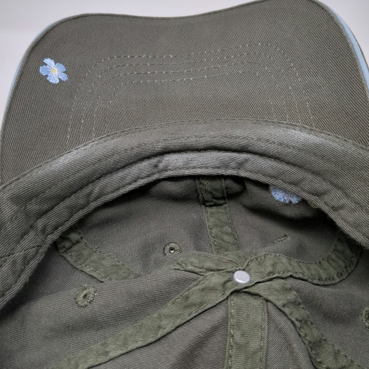 Arctic Circle Alaska Forget-Me-Not Flowers Hat Green One Size Baseball Cap