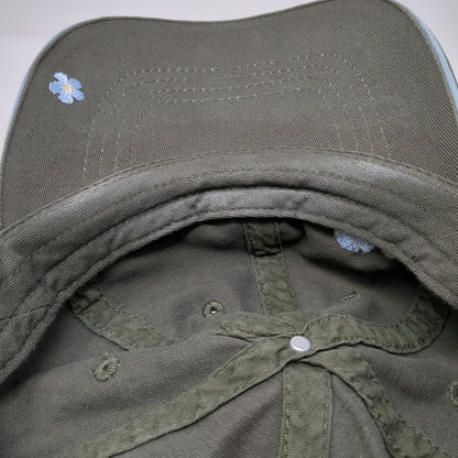 Arctic Circle Alaska Forget-Me-Not Flowers Hat Green One Size Baseball Cap