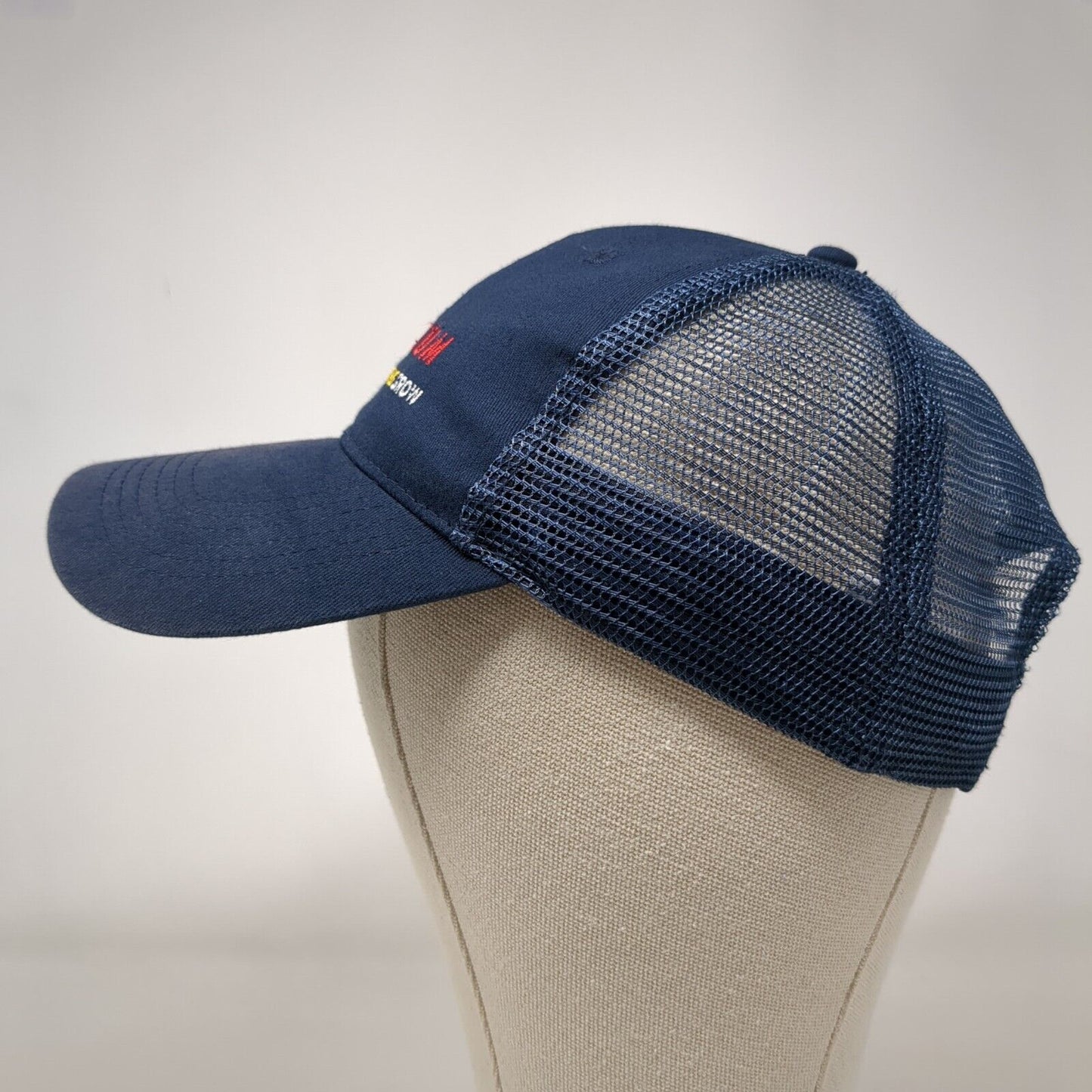 Bluum Let Learning Grow Snapback Trucker Hat Blue OSFA Adjustable Embroidered