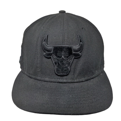 Chicago Bulls Snapback Hat Black OSFM Embroidered Logo New Era 9Fifty NBA