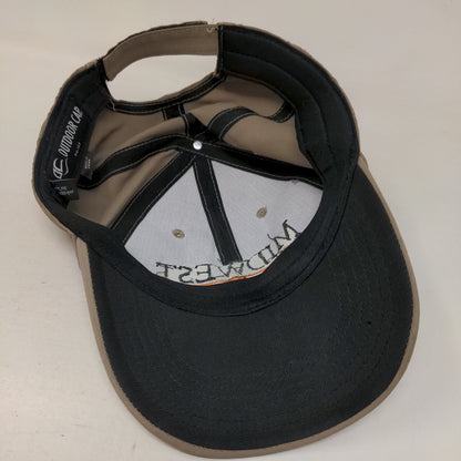 Midwest Landscape Industries Adult Strapback Hat Tan One Size Outdoor Cap