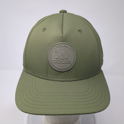 Adidas 3 Stripes Patch Snapback Hat Green One Size Adjustable Outdoor