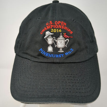 USGA Baseball Cap Black OSFM 2014 US Open Pinehurst No. 2 Member Golf Hat Trophy