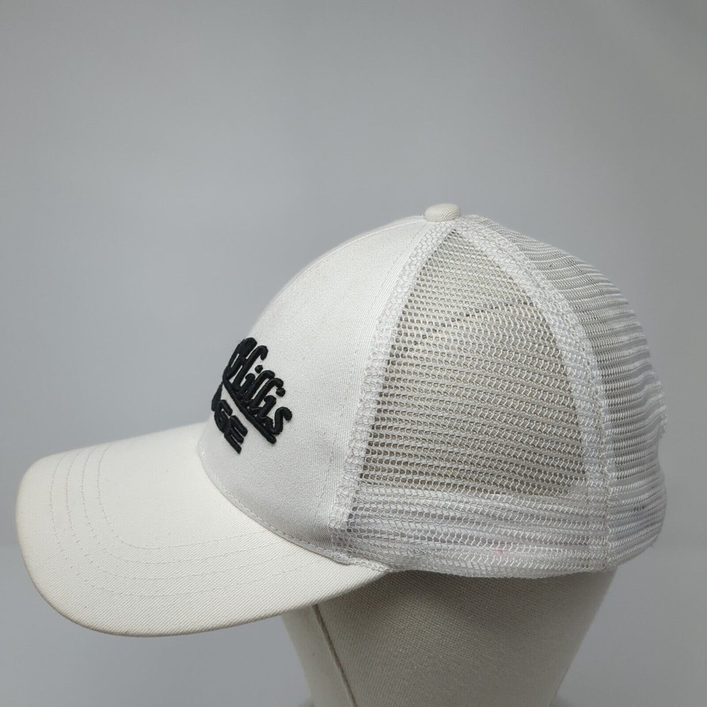 Larry Hillis Dodge Strapback Trucker Hat White OS Adjustable Mesh Back Paramount