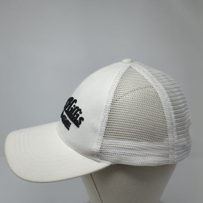 Larry Hillis Dodge Strapback Trucker Hat White OS Adjustable Mesh Back Paramount