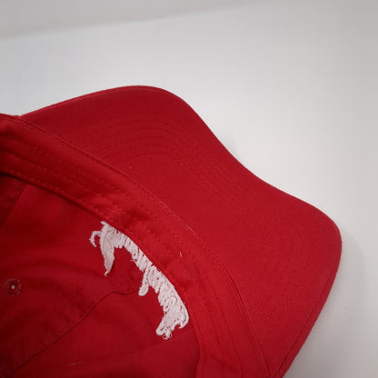 Leinenkugel's Slideback Hat Red One Size Adjustable Embroidered 6 Panel Cotton