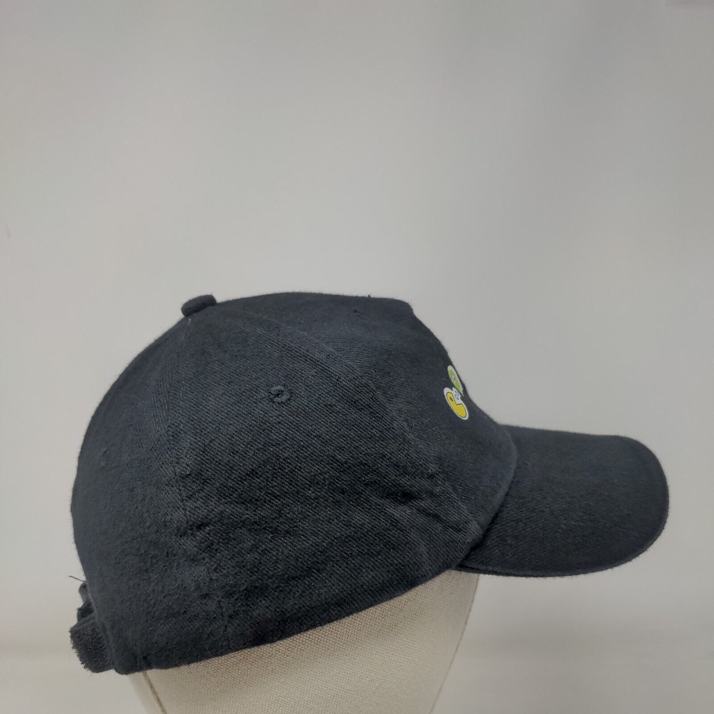 Pac-Man Strapback Hat Black 58cm Adjustable Solid Vent Holes