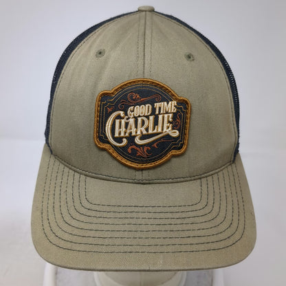 Richardson Trucker Hat Green One Size Good Time Charlie Patch Snapback Mesh