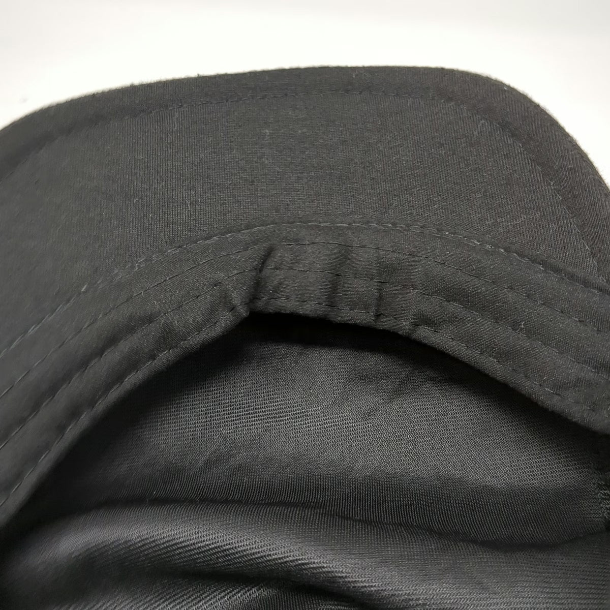 Black Newsboy Cap One Size Soft Jersey Fabric Elastic Back Flat Bill Plain Hat