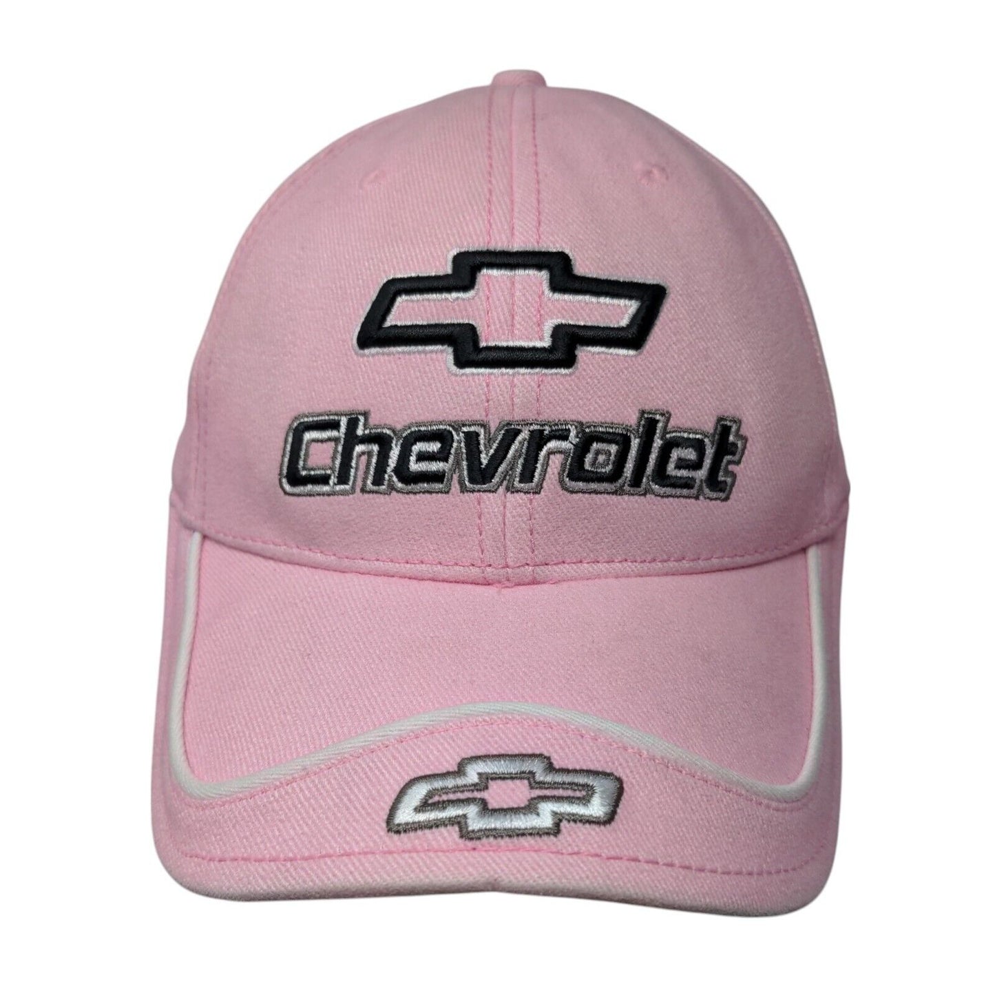 Chevrolet Strapback Hat Pink One Size Adjustable Embroidered Hot Rods