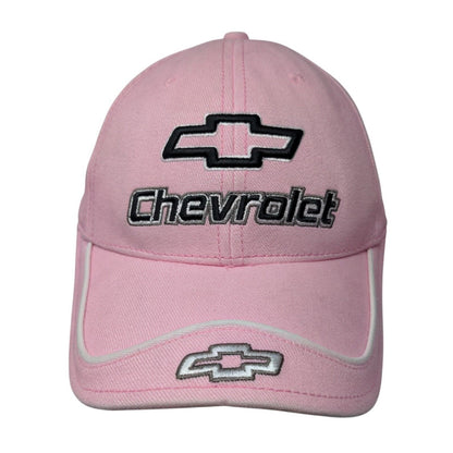 Chevrolet Strapback Hat Pink One Size Adjustable Embroidered Hot Rods