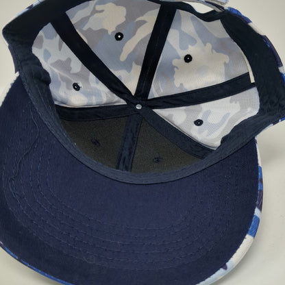 Headtoto Baseball Cap Blue White Camo Farmers Insurance One Size Embroidered Hat