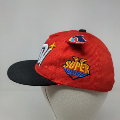 Unbranded Boy's Snapback Hat Red Adjustable Embroidered SMBI Logo Wings