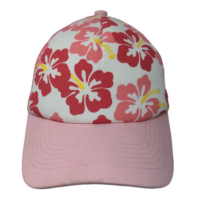 Unbranded Women's Snapback Mesh Back Hat Pink Size OS Floral Graphic 100% Cotton