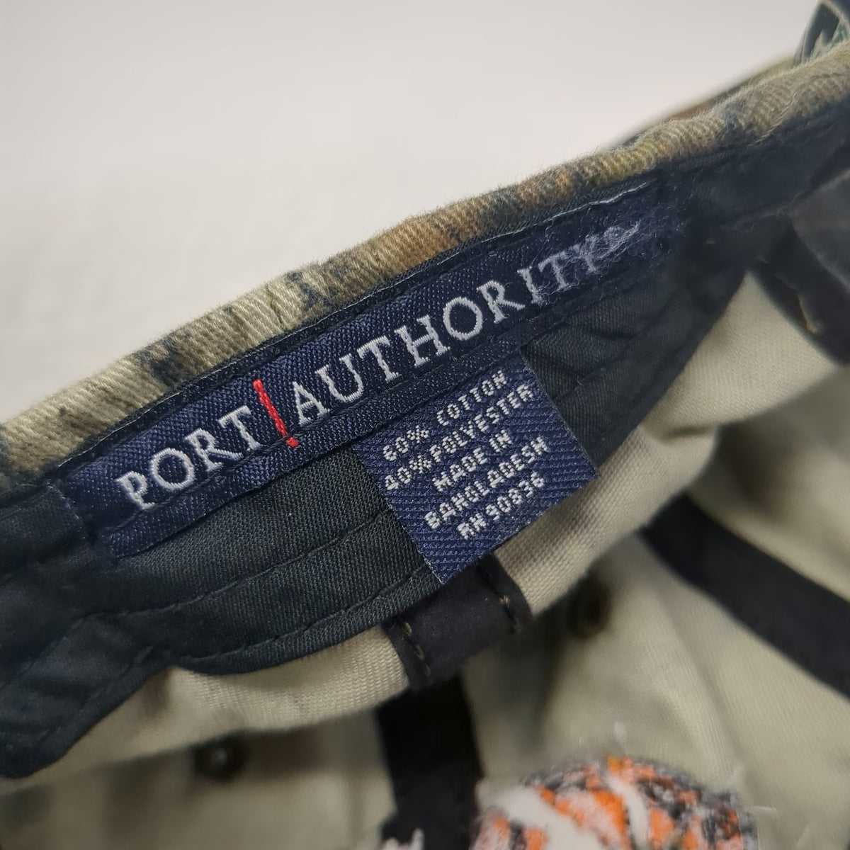 Port Authority Baseball Cap Green Camo OSFM Sporting Clays Shoot Hat Embroidered