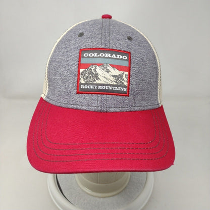 Colorado Rocky Mountains Snapback Trucker Hat Multi One Size Mesh Back