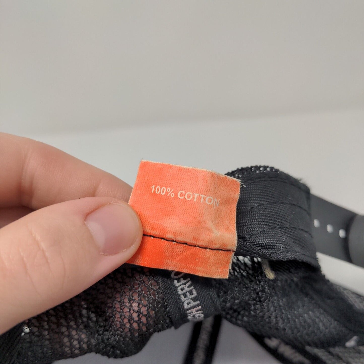 Haas Snapback Mesh Back Trucker Hat Black OSFA Adjustable Embroidered