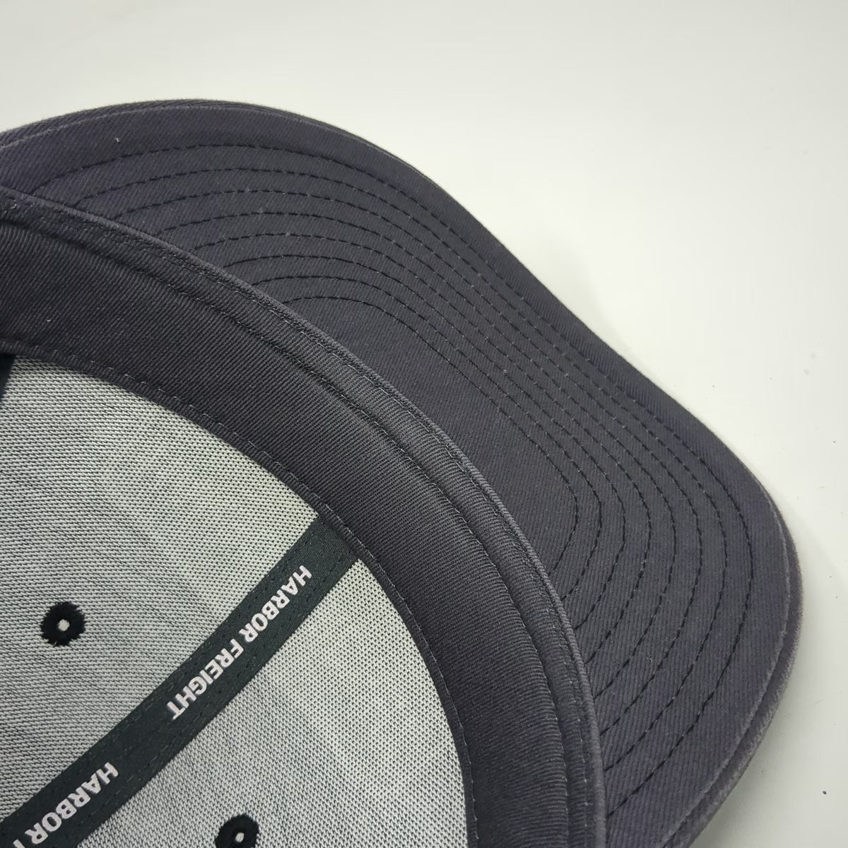 Harbor Freight Trucker Hat Gray One Size Mesh Snapback HFT Est 1977 Logo Patch