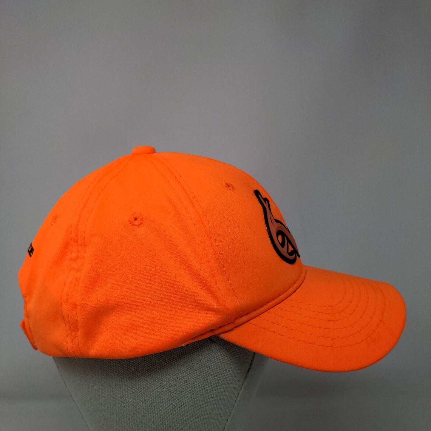 Realtree Strapback Hat Orange One Size Embroidered Logo 6 Panel Outdoor Cap