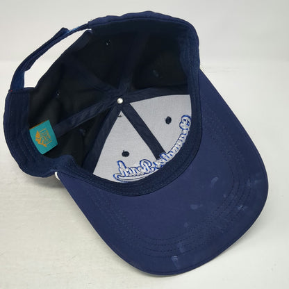 Free Style Baseball Cap Blue OSFM Strapback Clearwater Beach Florida Hat Rope