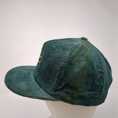 Dekalb Snapback Hat Green One Size Adjustable Embroidered Corduroy
