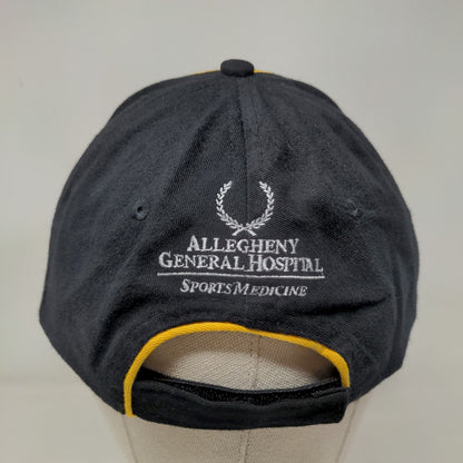 Pittsburgh Pirates Strapback Hat Black Gold Embroidered Logo Allegheny Hospital