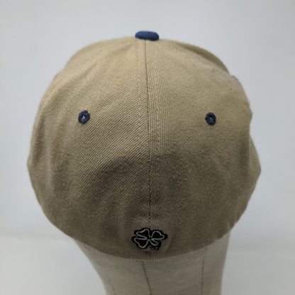 Zephyr Men's Fitted Hat Tan Size L/XL Embroidered Notre Dame Irish Logo Acrylic