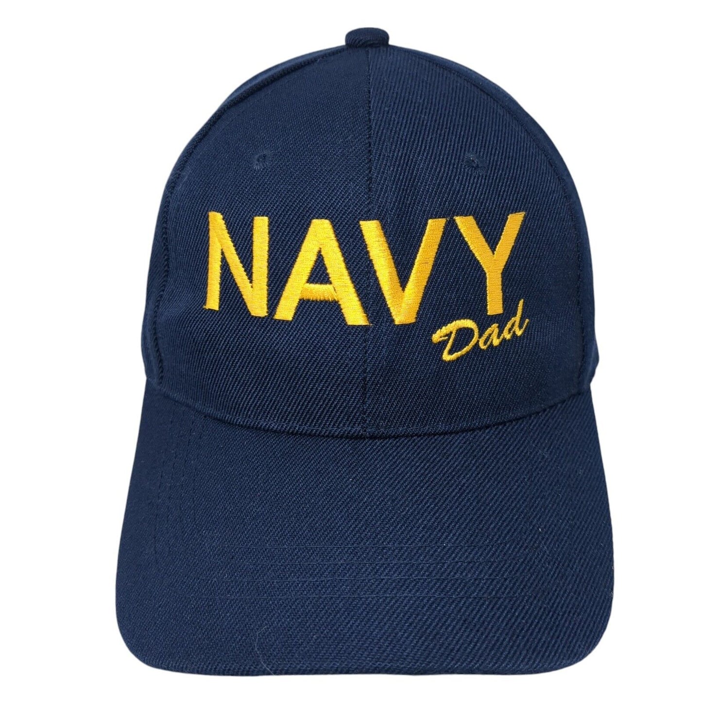 Navy Dad Strapback Hat Blue One Size Adjustable Embroidered Top Pro