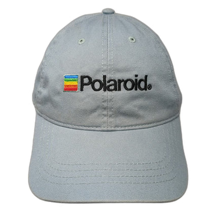 Cap America Polaroid Rainbow Logo Blue Baseball Cap OSFM Adjustable Cotton Hat