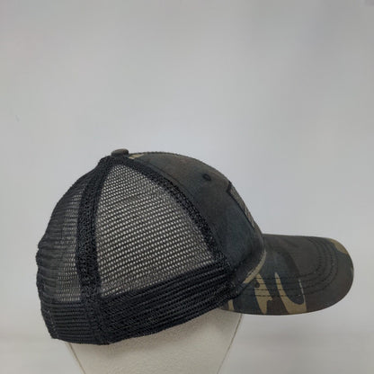 American Flag Snapback Trucker Hat Camouflage OS Mesh Back Patriotic H3 Headwear