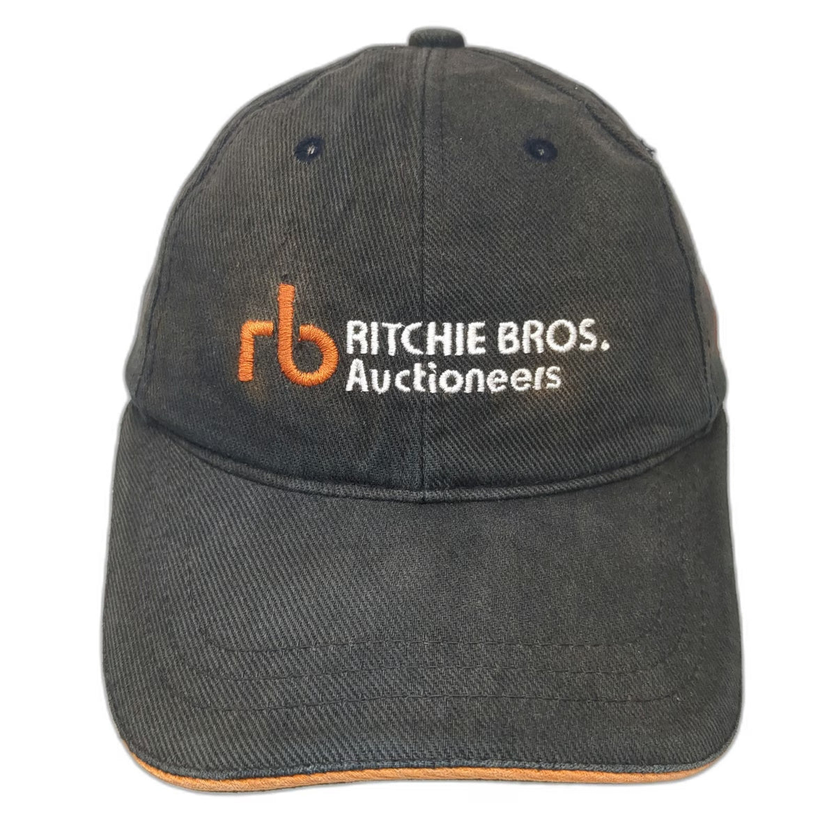 Ritchie Bros Auctioneers Black Orange One Size Strapback Baseball Cap Hat
