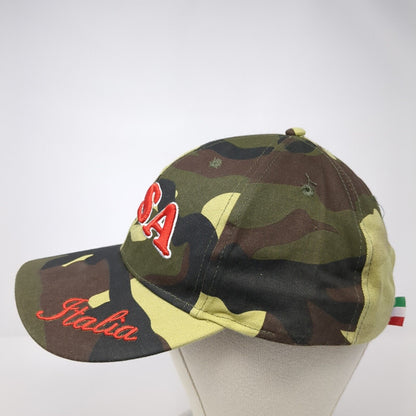 Pisa Italia Strapback Hat Camouflage 58cm Adjustable Embroidered