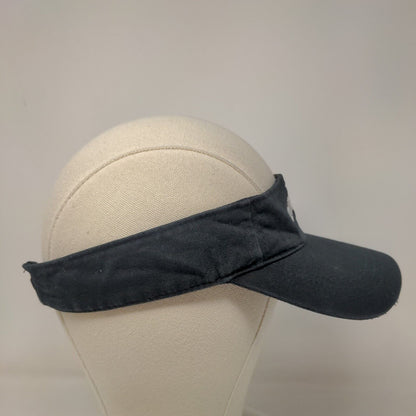 Fahrenheit Men's Strapback Sun Visor Cap Hat Black Dirty Dicks Crab House