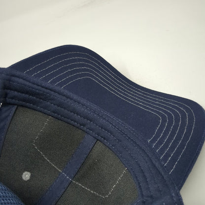 Otto Trucker Hat Blue Gray One Size Outcast Fishing Fly Mesh Patch Snapback