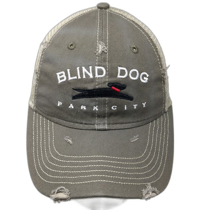 Sportsman Baseball Cap Brown One Size Blind Dog Park City Mesh Restaurant Hat