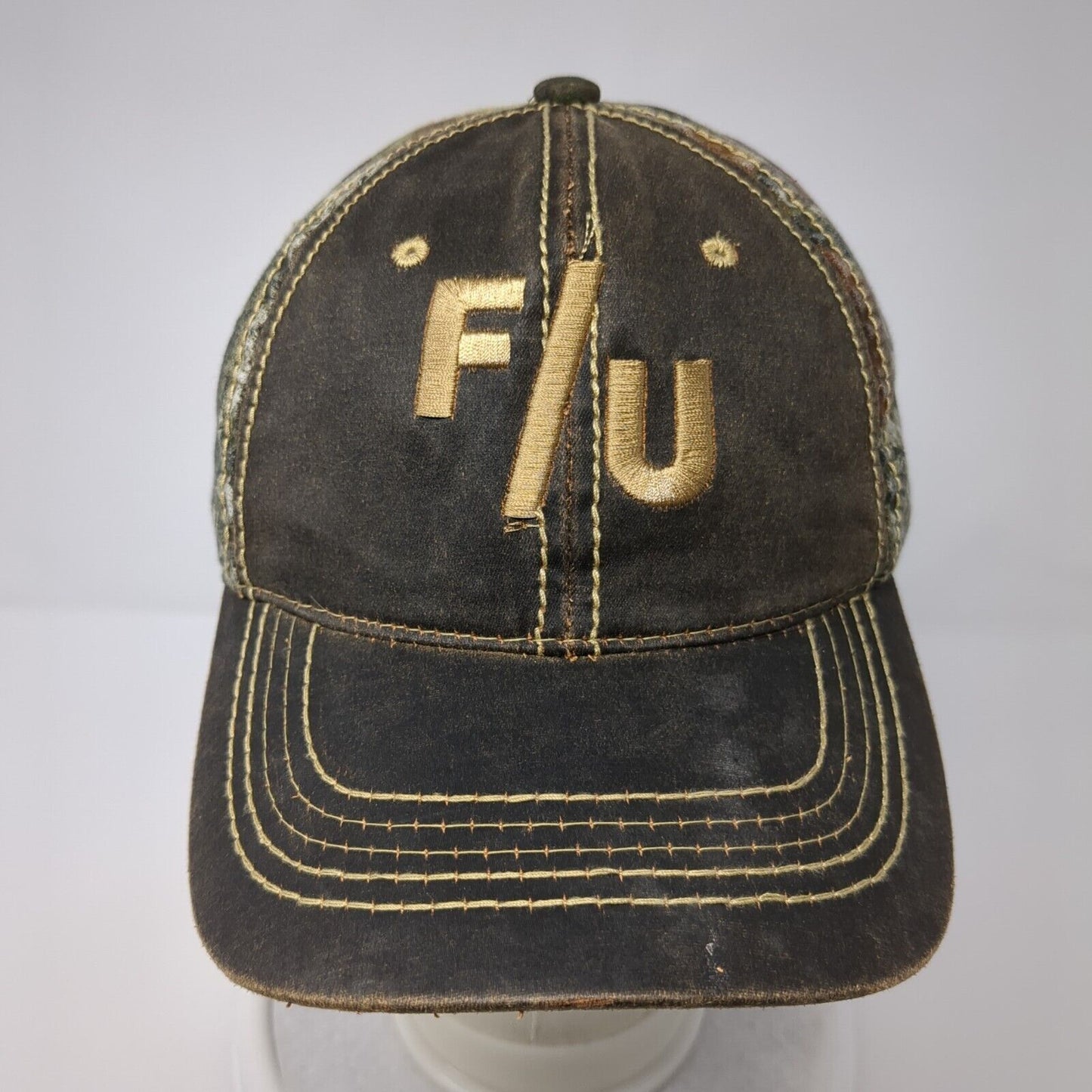F/U Strapback Hat Camouflage OSFA Embroidered Hunting Port Authority