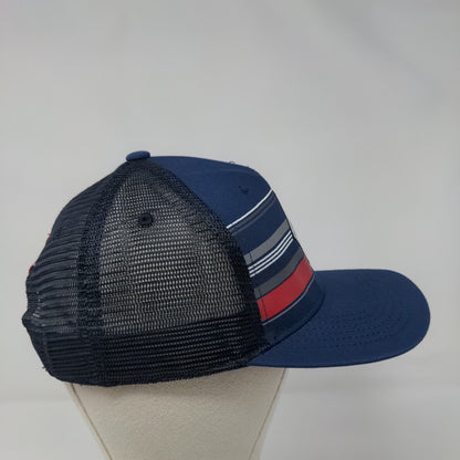 Black Clover Est. 2008 Live Lucky Snapback Trucker Hat Blue OSFA Mesh Back