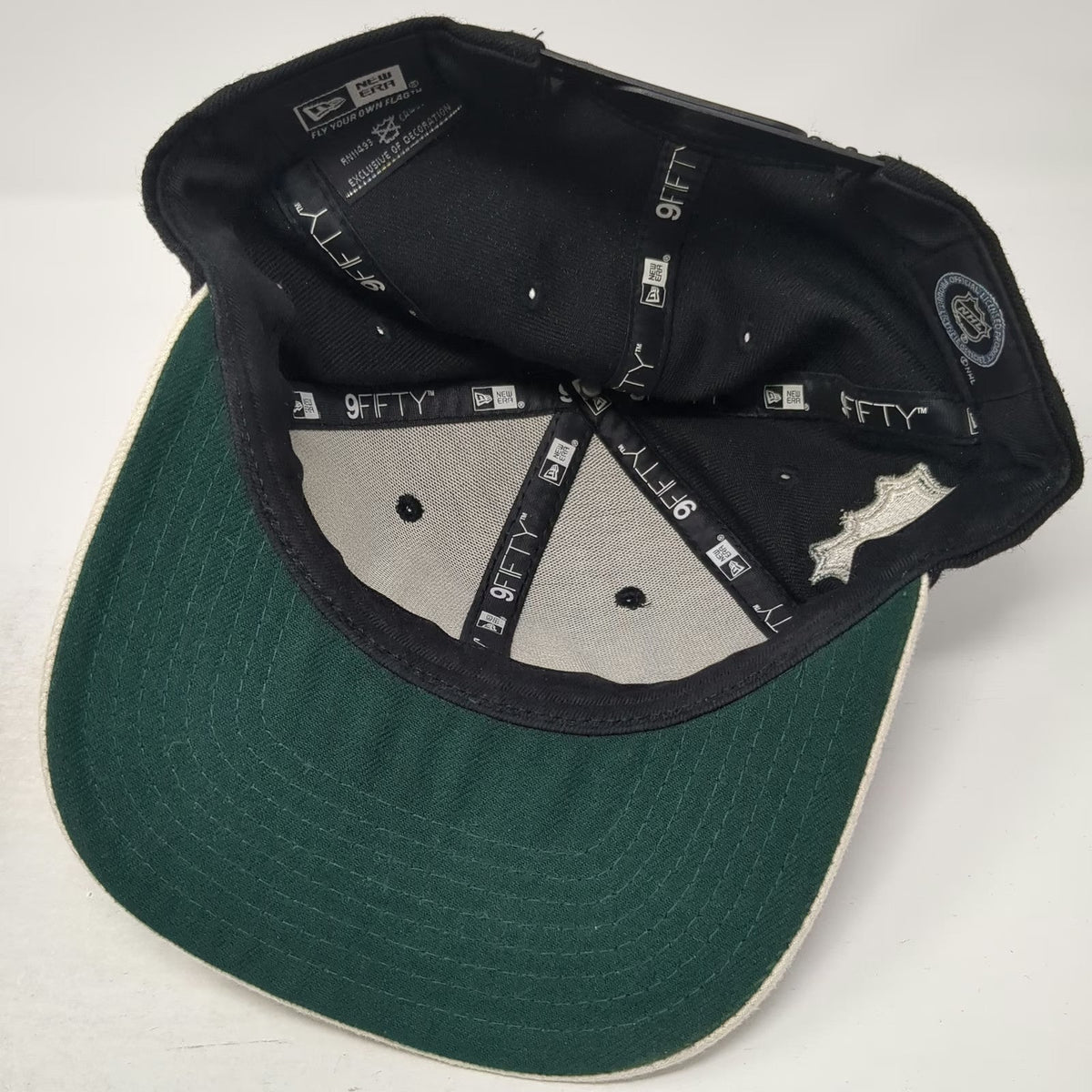New Jersey Devils NHL New Era Snapback Hat Black White Green One Size 9FIFTY
