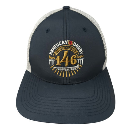 Fan Favorite Trucker Hat Blue One Size Kentucky Derby 146 Mesh Back Snapback