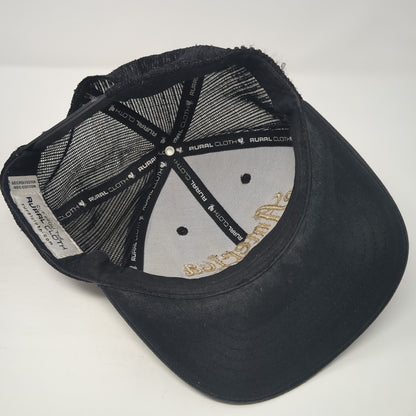 America We Grow Beer Snapback Trucker Hat Black One Size Mesh Back Rural Cloth