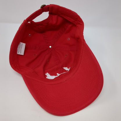 Leinenkugel's Slideback Hat Red One Size Adjustable Embroidered 6 Panel Cotton