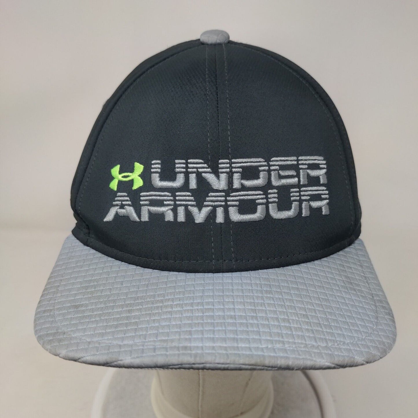 Under Armour Snapback Hat Black Gray OSFA Embroidered Logo Adjustable