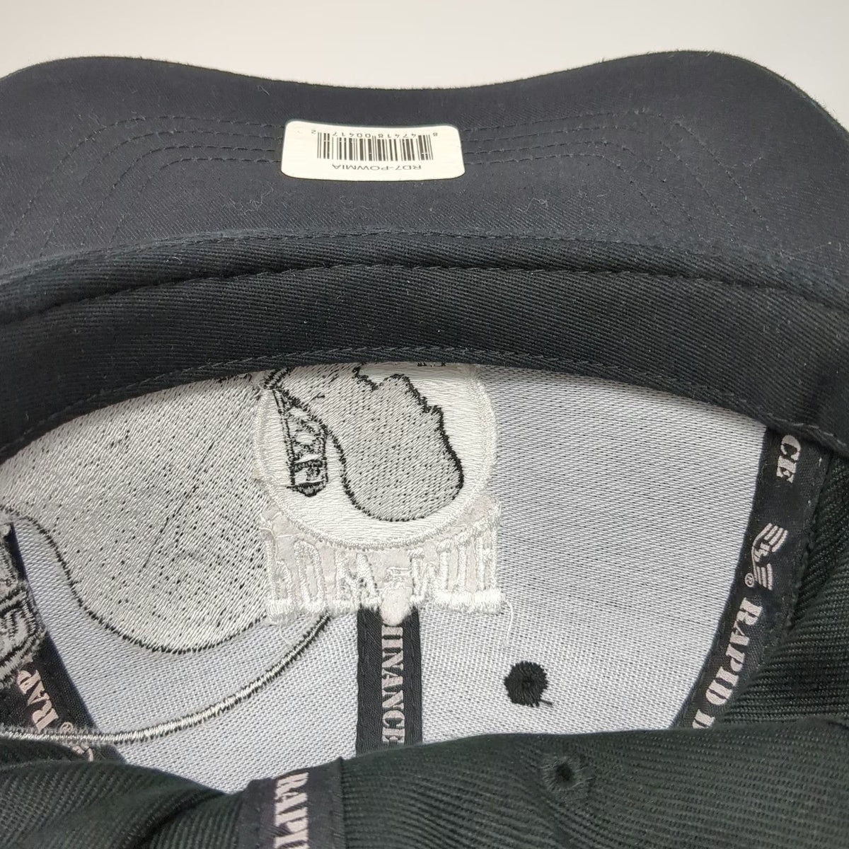 Rapid Dominance Baseball Cap Black One Size Strapback Hat POW MIA Veteran Logo